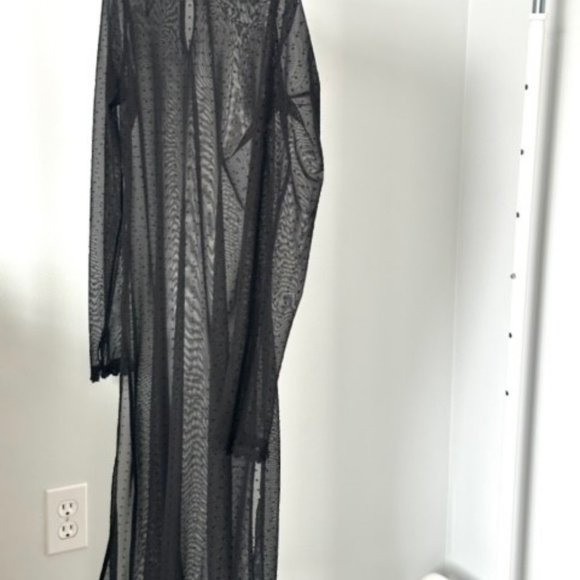Zara woman sheer dress black - Picture 1 of 5